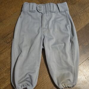 Kids Gray Baseball Pants
